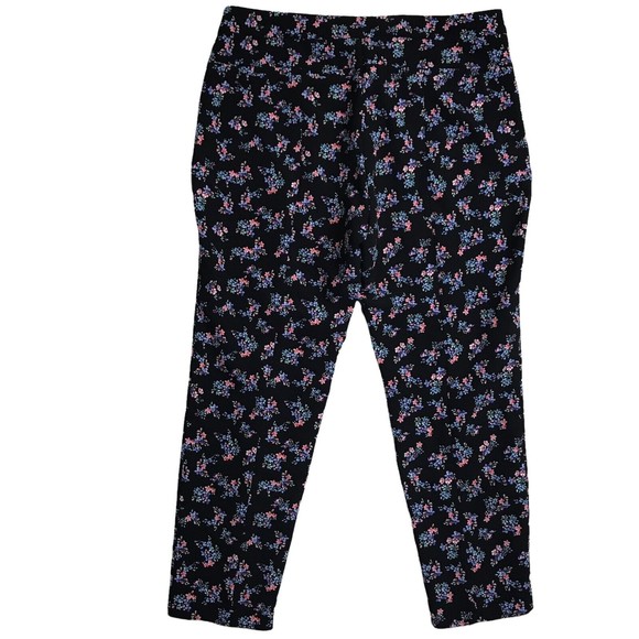 Adrianna Papell Women Printed Kate Fit Pants Floral Print Sz 14 Capri Short NWOT - Picture 2 of 11